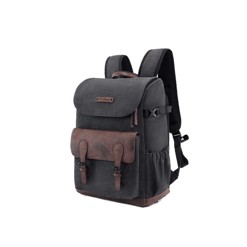 CWATCUN Kaden Vintage Camera Backpack Dual-Compartment Scratch-Resistant Durable Large-Capacity Waterproof Portable Photography Bag