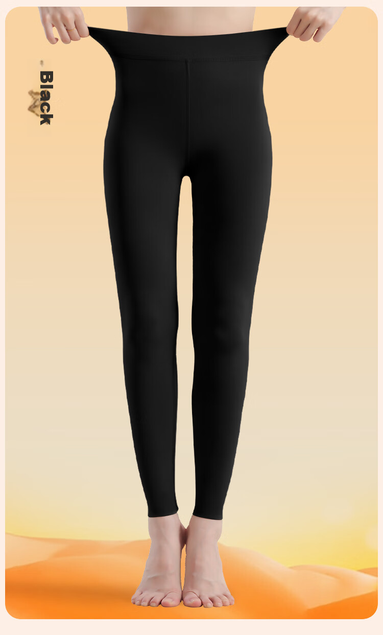 MiiOW Women's Thermal Underwear, Cotton Modal High-Waist Slim Leggings, Ultra-Thin Heat-Generating Silk Autumn Pants, New Product for 2026, Black 19