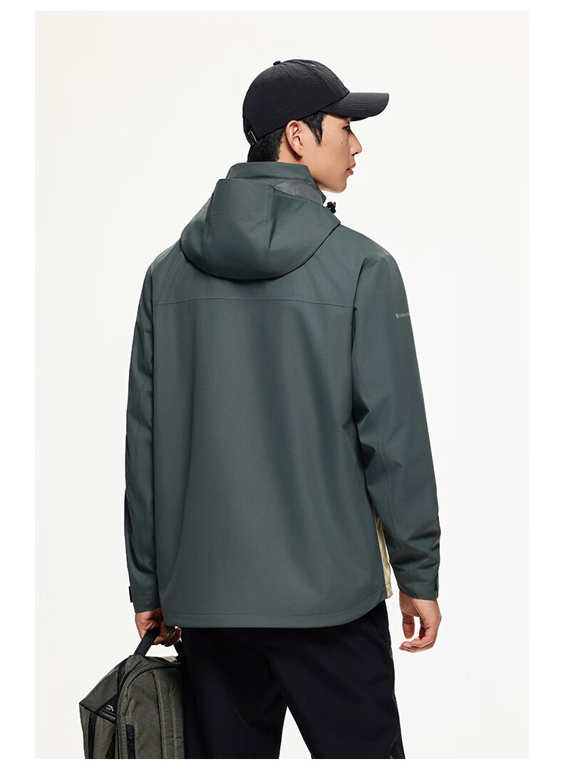 ANTA Water Shell Jacket | Dadi Zhike 3.0 Functional Three-In Jacket for Men, Windproof, Waterproof, Fleece-Lined, Two-Piece Set 52