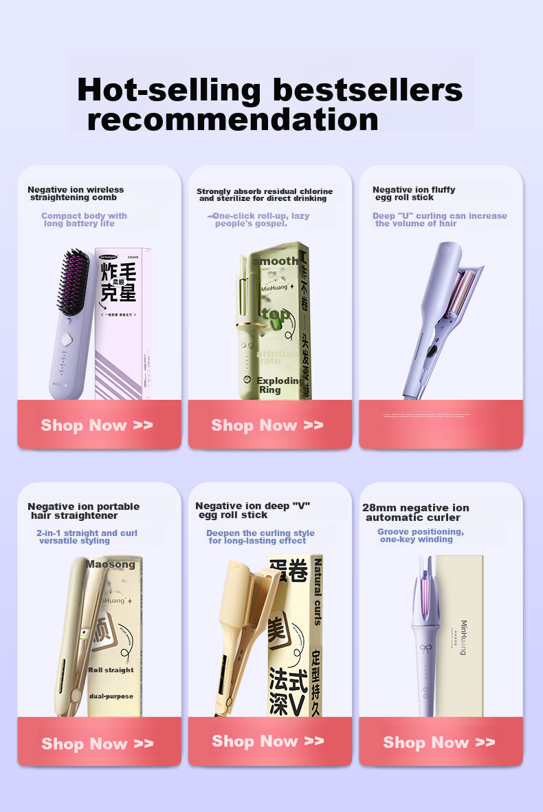 MinHuang 36mm Negative Ion Automatic Curling Iron, Korean-Style Big Wave Curler, Lazy Fully Automatic Curling Iron Hair Curling Tool for Women XN-398 2