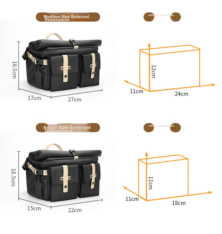 CWATCUN Shoulder Camera Bag Crossbody Photography Bag for Commuting, Fashionable Waterproof Backpack with Two Lenses for Men And Wome 5