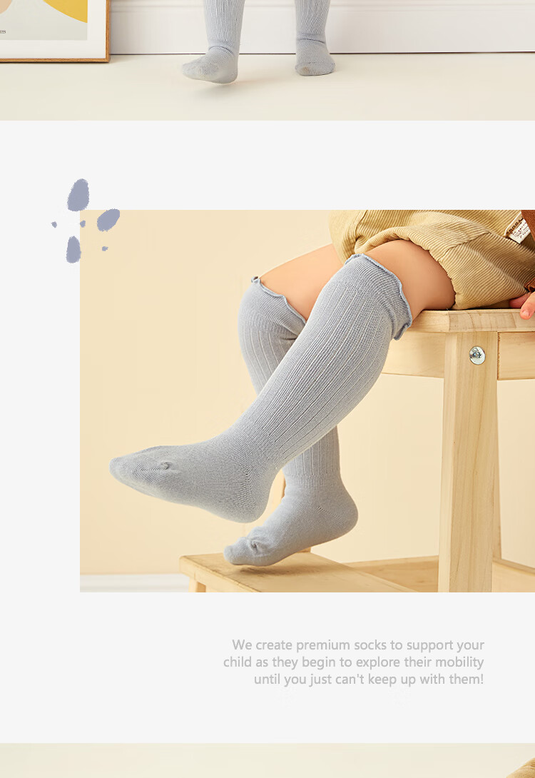 Niduoxiong Baby Socks, Spring And Summer Mesh Cotton Socks, Children's Socks, Thin Summer Style, Over-Knee Socks for Infants, 6-12 Months 13