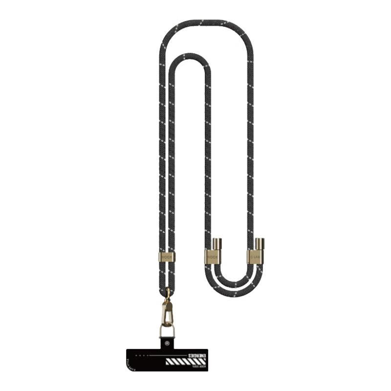ROCK Phone Lanyard, Neck Strap, Crossbody Wrist Strap, Adjustable Retractable Anti-Loss Anti-Theft Universal Phone Case, Durable Long Style in Energy Gray