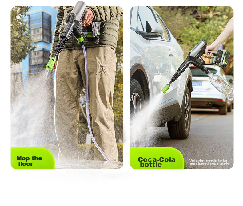 LUTIAN Wireless Portable Car Washer, Outdoor And Home Use Lithium Battery Cleaning Water Gun, High-Pressure Spray Handheld E2PRO 9