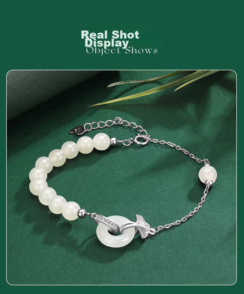 Zhoubaifu Three Lives Lucky Silver Bracelet for Women with Peace Buckle, Birthday Gift for Girlfriend Or Wife 9