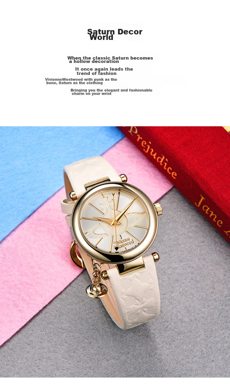 Vivienne Westwood Ladies' Watch, Small Gold Watch, Birthday Gift for Girlfriend, VV006WHWH 4