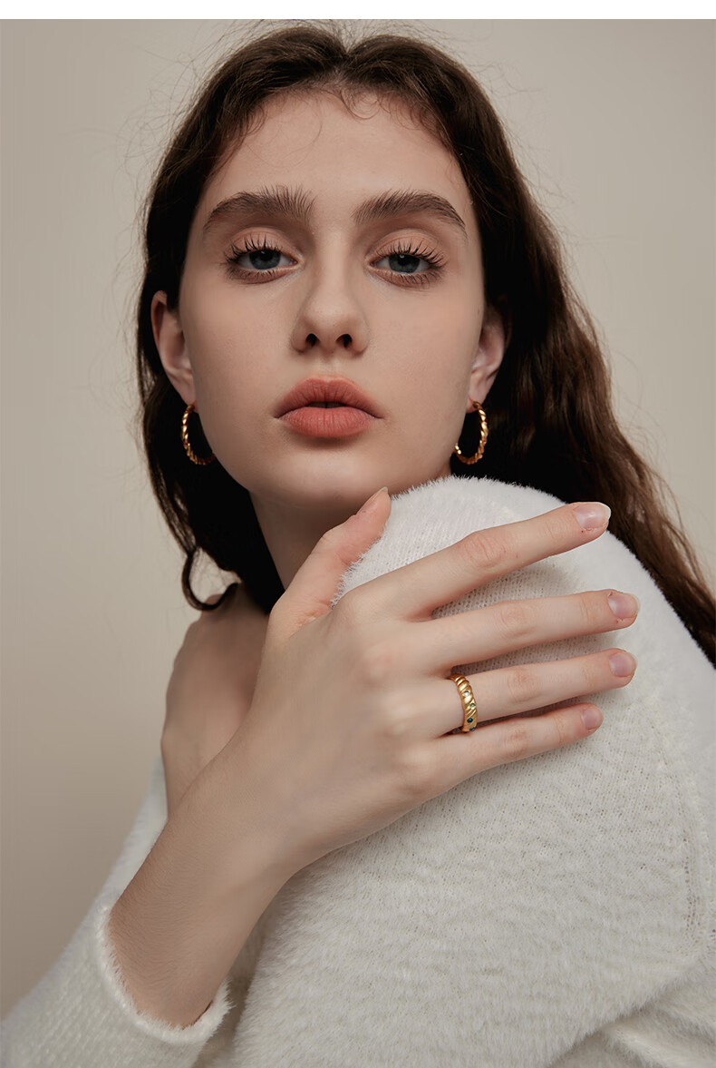 Arsis Pure Era Oil Painting Starry Sky Ring, Niche Vintage French Open Ring, Birthday Gift for Girlfriend 3