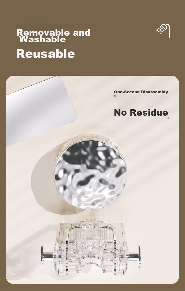 JEKO&JEKO Shower Head Holder, Suction Cup Adjustable, ABS Material, No Drilling Required, Wall-Friendly, Movable, Adhesive-Free, Shower Head Bracket 8