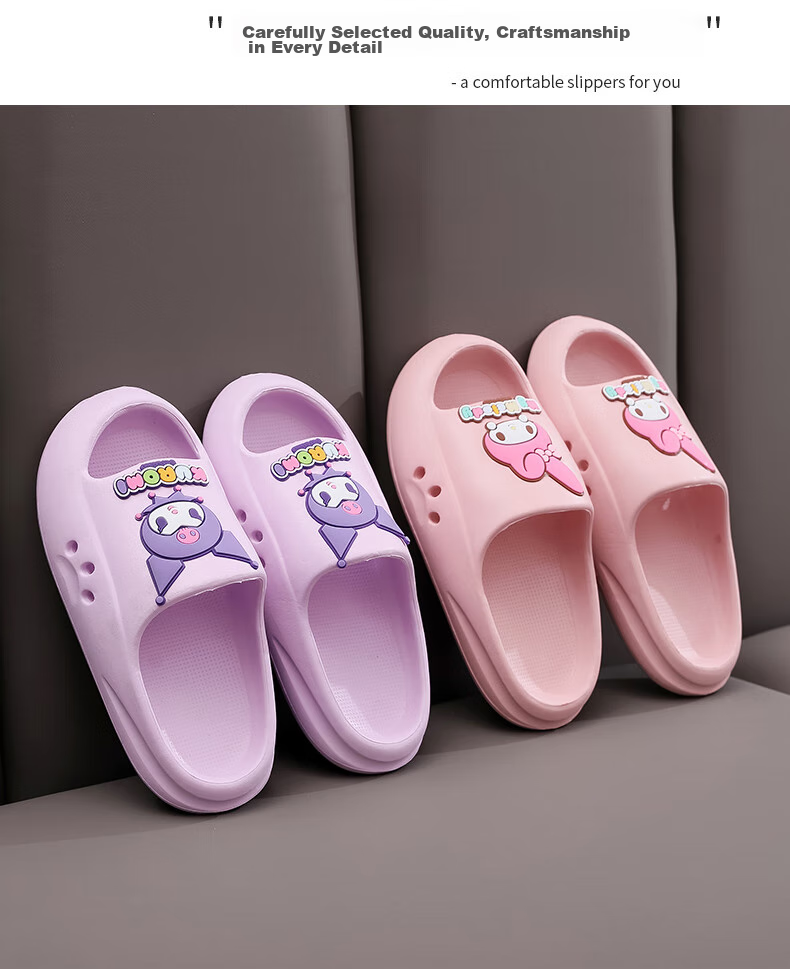 GUOLUOFEI Children's Slippers Summer Baby Bath Sandals for Boys And Girls Blue Cinnamoroll Design 180mm Length with 18cm Inner Measurement 13