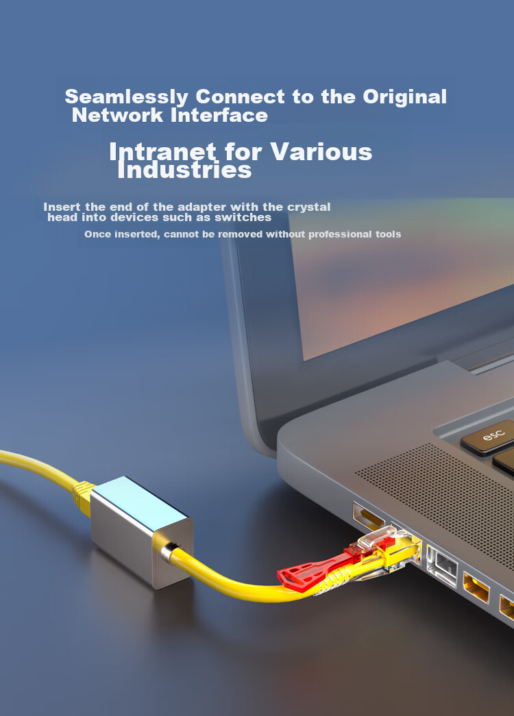 HAILE Internal And External Network Converter, Special Network Adapter, Irregular Network Interface, Red HT-912A 4