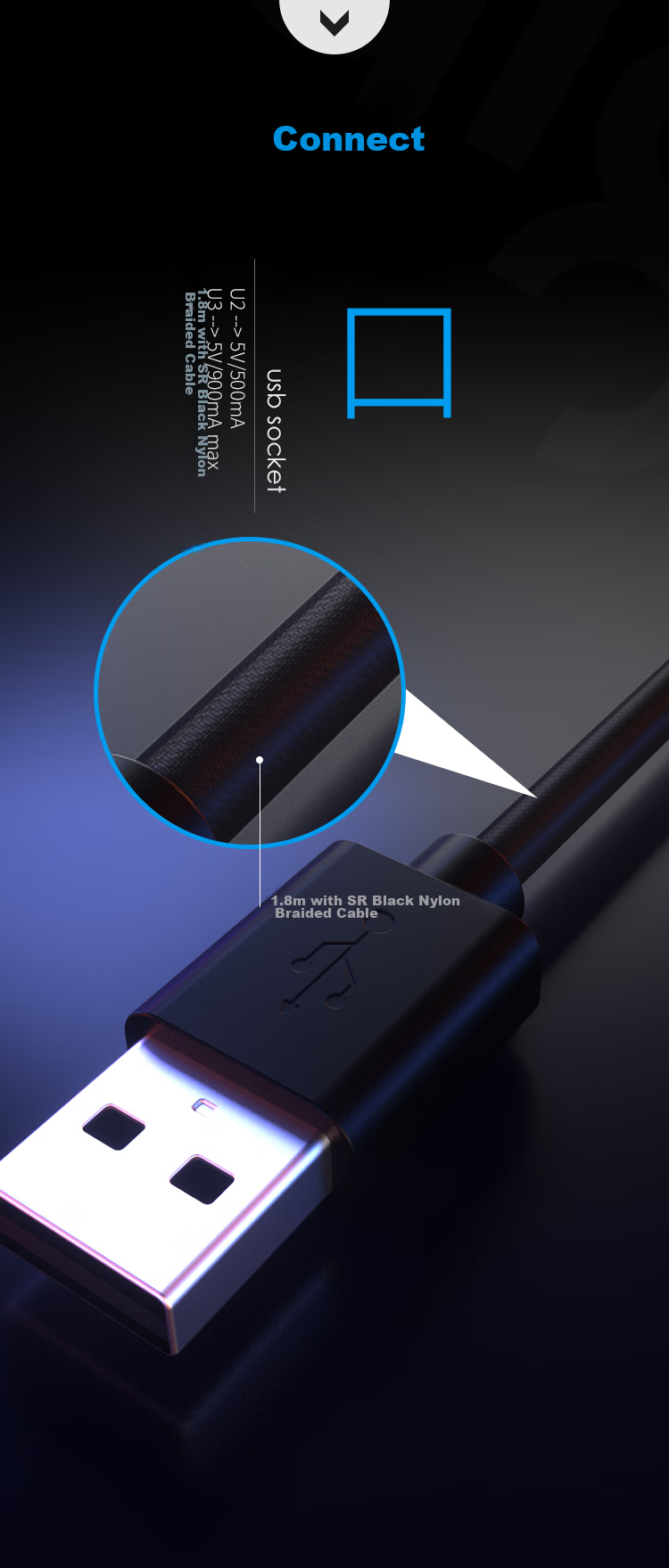 Aigo Mouse Pad Large Size, Magic Carpet G001, 15W Wireless Fast Charging, Rechargeable, RGB Lighting, Gaming Desk Mat 11