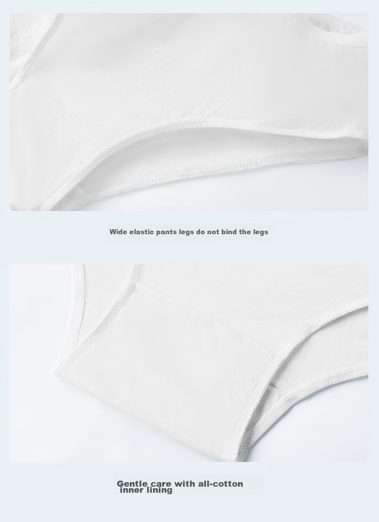 JD Original Pure Cotton Disposable Underwear for Women, Maternity EO Sterilized No-Wash Travel Postpartum Individually Wrapped 5-Pack XL Size 15