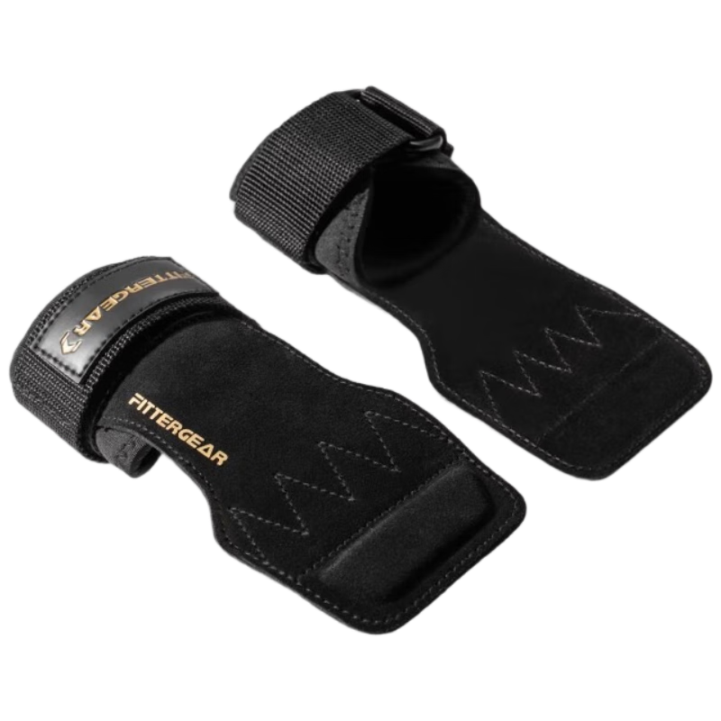 FITTER GEAR Deadlift Support Straps Fitness Gloves for Men Pull-Up Anti-Slip Barbell Grip Straps
