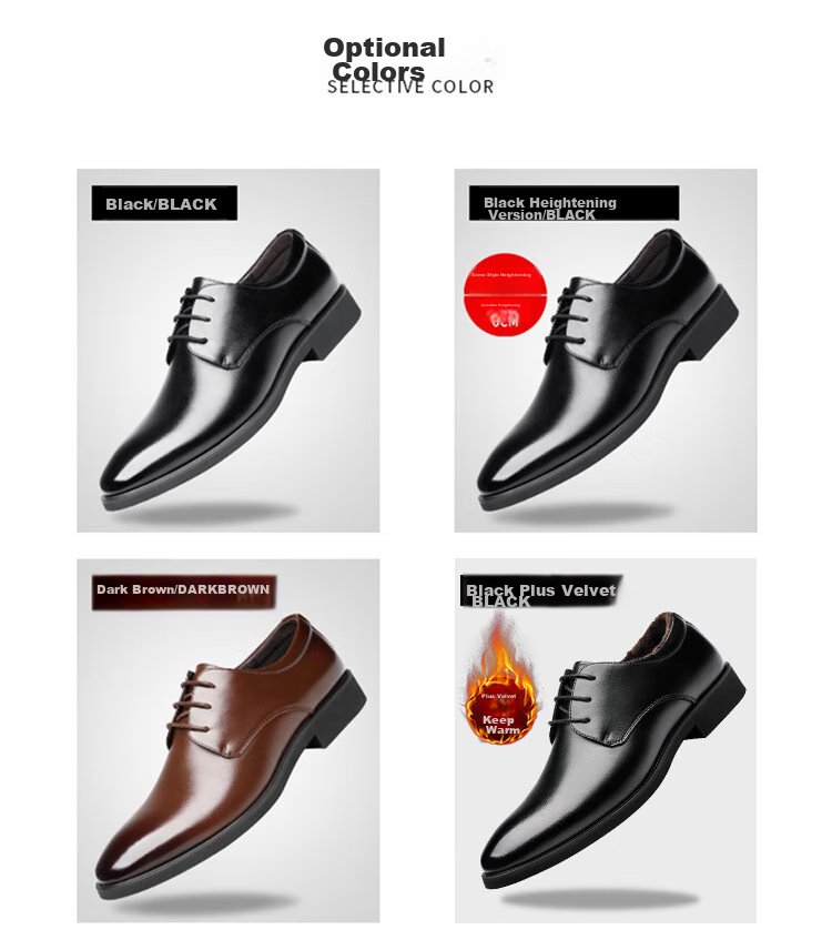 CARTELO Suede Leather Shoes for Men, Business Low-Top Formal Shoes, Men's Professional Office Leather Shoes 9273 Black Size 40 5