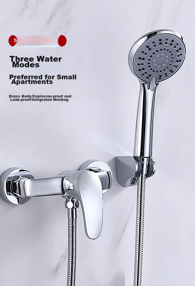Larsd Shower Mixing Valve Set, Shower Faucet And Showerhead Set, Copper Body Bathroom Cold And Hot Mixing Valve LD72031 1