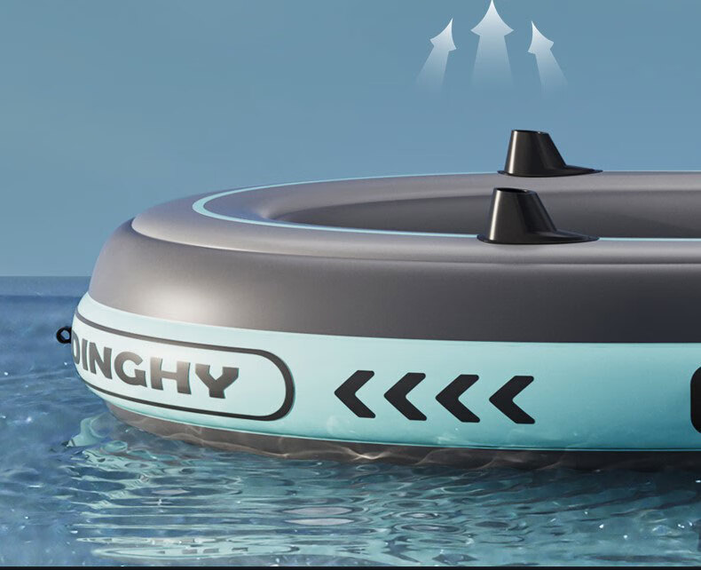 ASORAIN 4-Person Warrior Inflatable Kayak Fishing Lure Boat Thickened Rubber Dinghy Assault Air Cushion Fishing Camping Boat 9