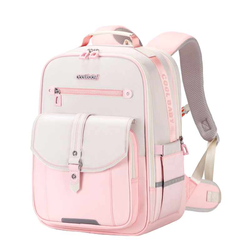 COOLBABY Schoolbag for Primary Students, Cloud-Like Spine Protection And Weight Reduction, Grades 3-6, Stylish Lightweight Backpack for Boys And Girls