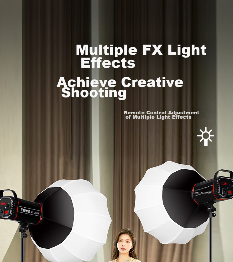 Hakutatz XL-200W Softbox Kit, Live Streaming Fill Light, Professional Photography Lighting, Soft Sunlight Lamp, Continuous Light, Children's Photography, Video Portrait, Streamer Clothing, Light Box Equipment 22