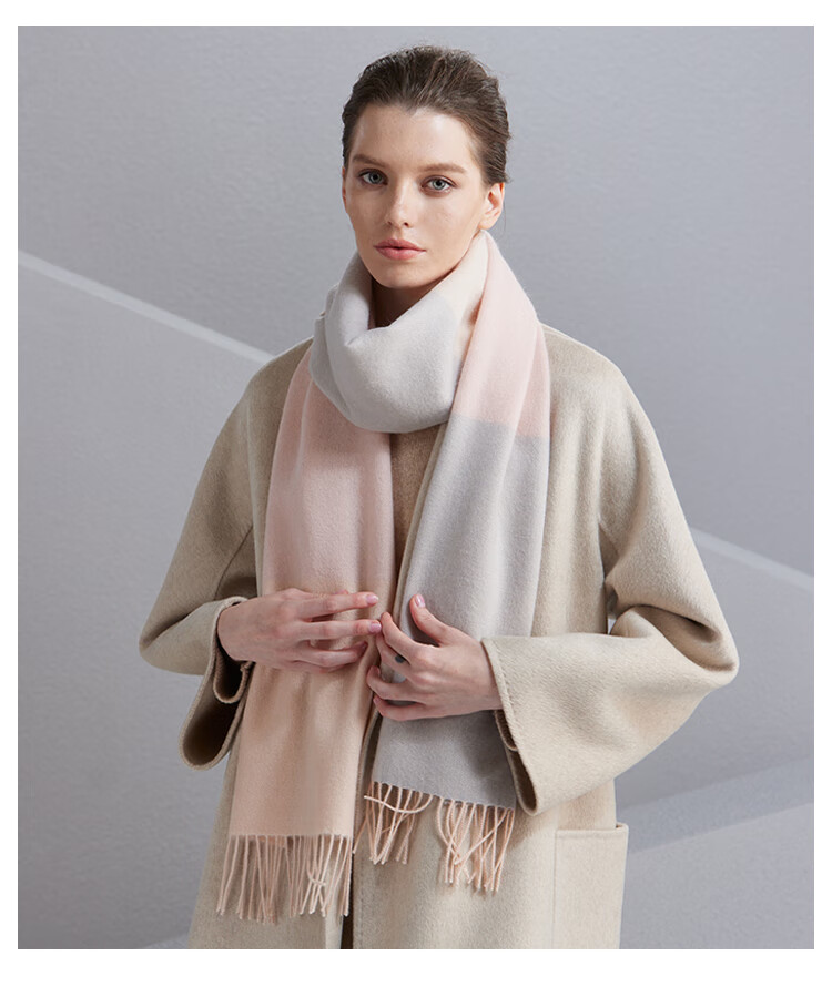 Hengyuanxiang 100% Cashmere Scarf, Women's Shawl, Warm Neck Warmer, Birthday Gift for Mom, Present for Elders 23