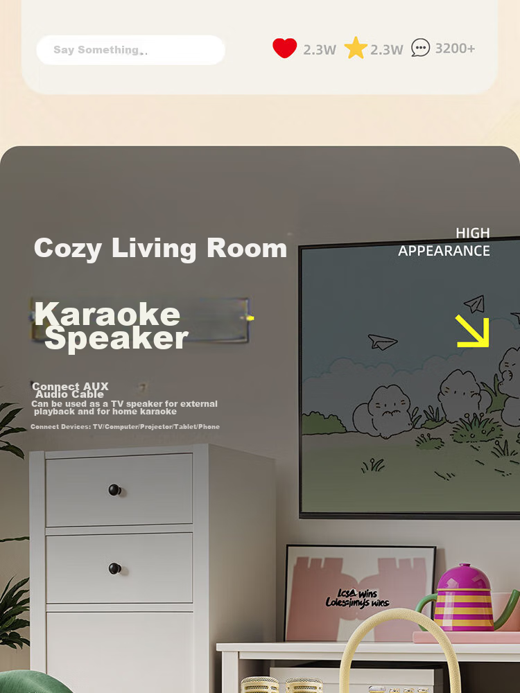 Divoom Karaoke Speaker with Dual Microphones, Sound Card, Built-In Microphone, Bluetooth Speaker, Home Karaoke Machine, KTV Birthday Package, Teacher's Day Gift 18