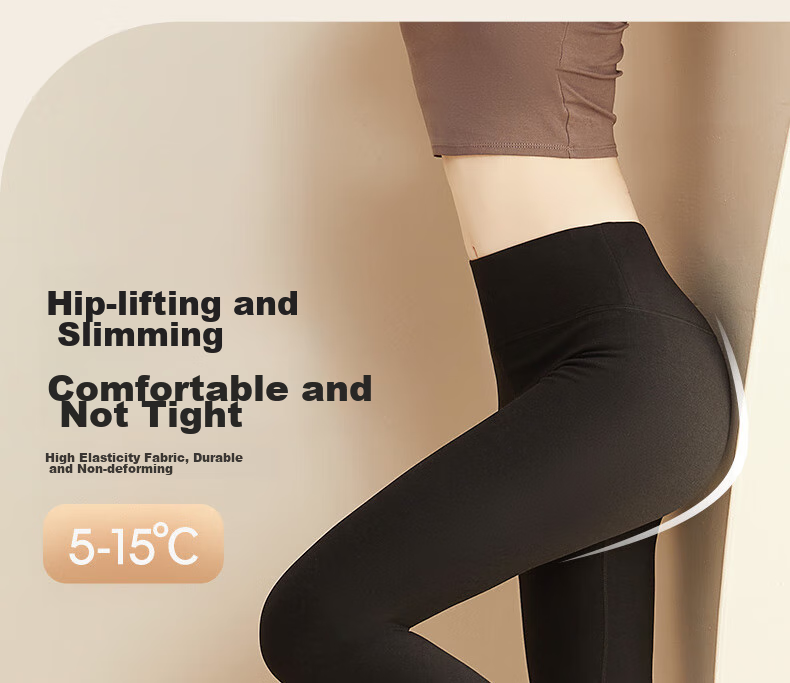 MiiOW [High-Waisted Butt-Lifting] Cashmere Silk Moisturizing 10A Antibacterial Far-Infrared Heating Barbie Thermal Pants 5