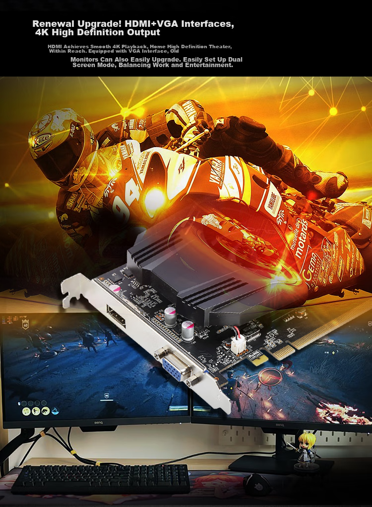 ONDA GT1030 Classic 2GD5-V5, 1468MHz/6000MHz, 2G/64bit GDDR5, Gaming Graphics Card 5