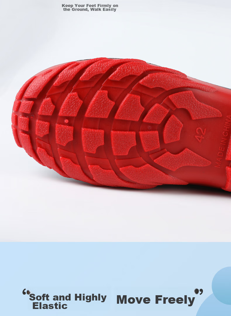 FOOTOPPO Rain Boots for Men, Mid-Calf Adult Waterproof Shoes, Mid-Top Water Boots, Fashionable Rubber Shoes for Women And Me 4