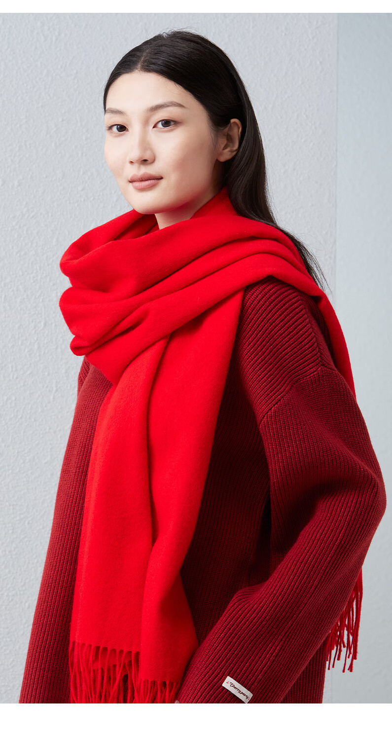 Hodo 100% Pure Wool Shawl for Women, Autumn And Winter Warm Scarf Cloak, Birthday Gift for Mom, Gift Box Packaging 4