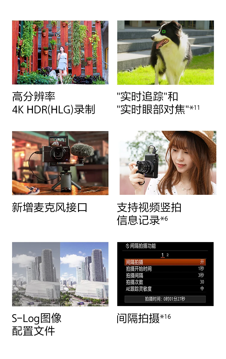 Sony SONYDSC-RX100M7G Black Card Digital Camera Vlog Video Handle Set 24-200mm Lens 4K Video RX100 VII/Black Card 7 Sony SONYDSC-RX100M7G Black Card Digital Camera Vlog Video Handle Set 24-200mm Lens 4K Video RX100 VII/Black Card 7
