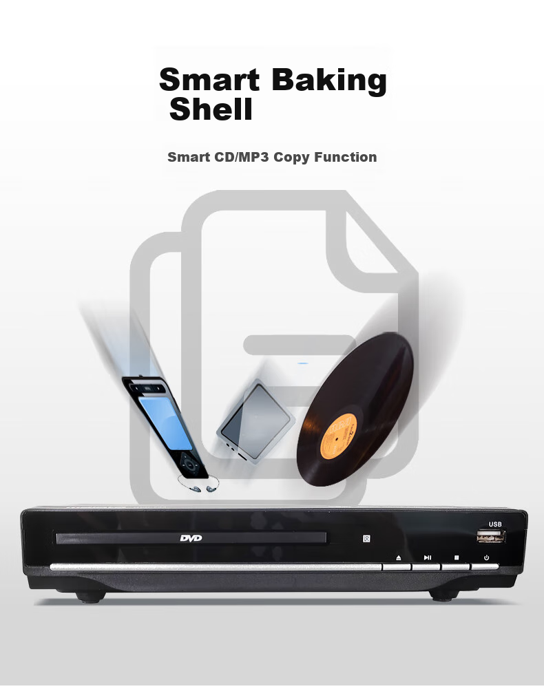 Malata DVD Player, Disc Player CD Machine VCD DVD Optical Drive Player, Video Disc Player, USB Music, Black 6