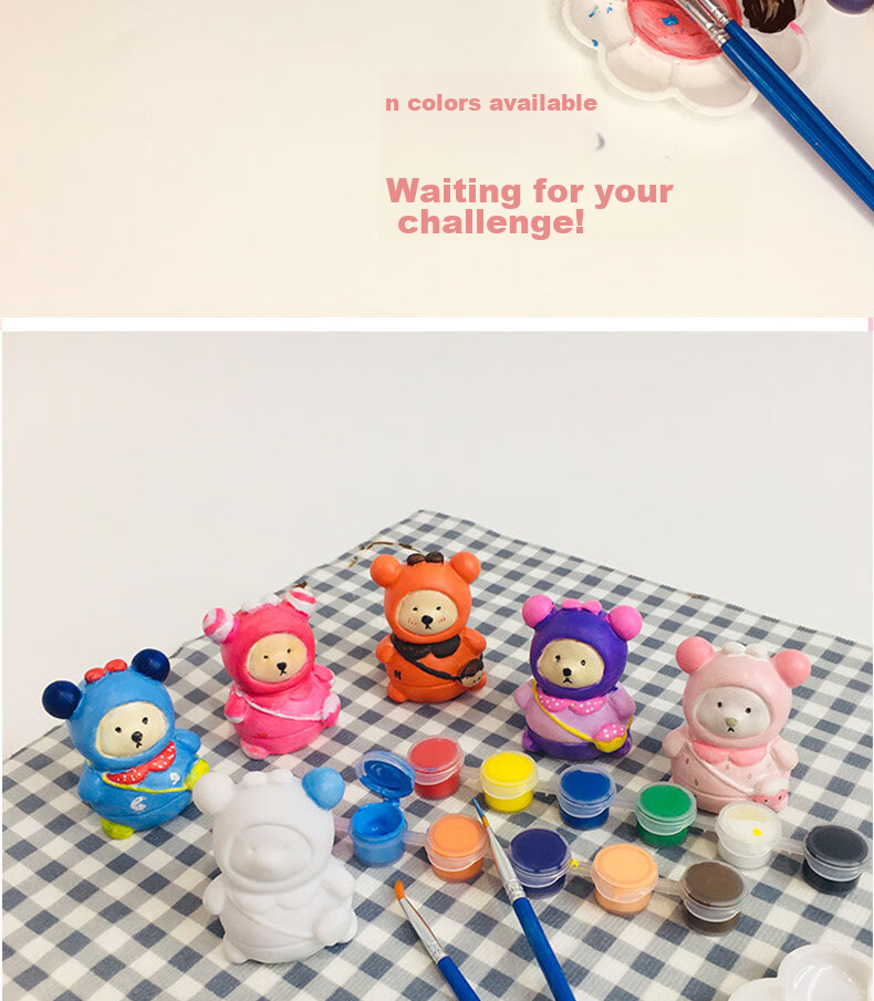 Diyu DIY Children's Hand Model, Plaster Self-Made Hand Mold, Cloning Powder Experimental Materials, Finger Souvenir Toy Set 6