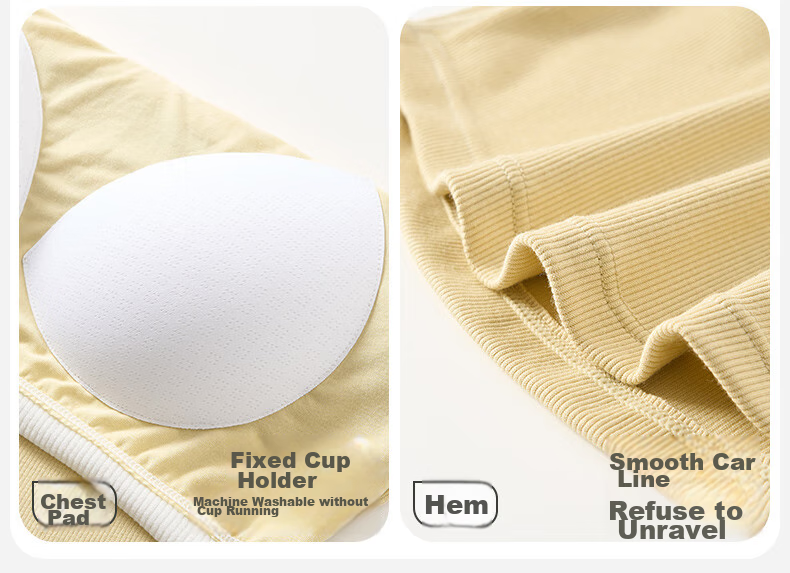 Fenteng Women's Camisole Cooling Silk Bra-Free Breathable Versatile Backless Base Layer Top 12