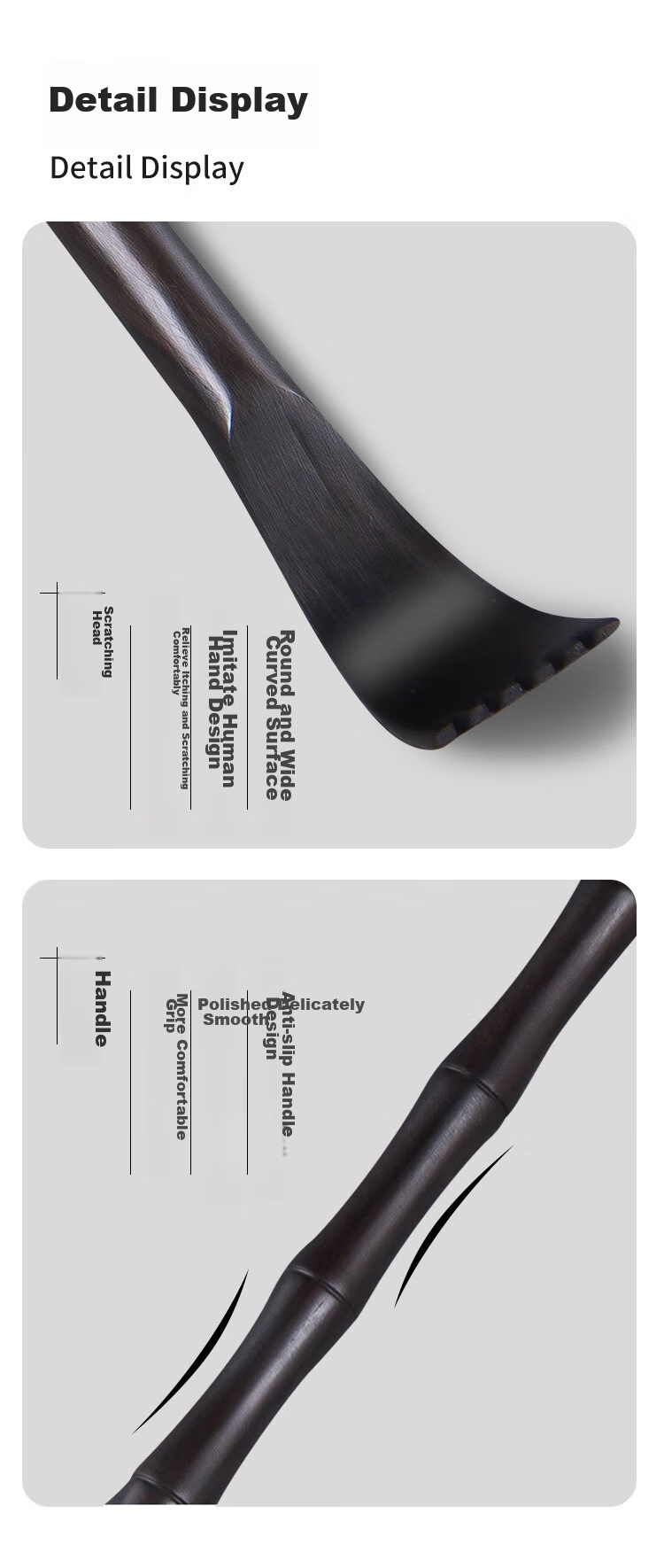 Baoshi Purple Sandalwood Back Scratcher, Self-Back Massage Tool for Elderly, No Need to Ask Others for Help 8