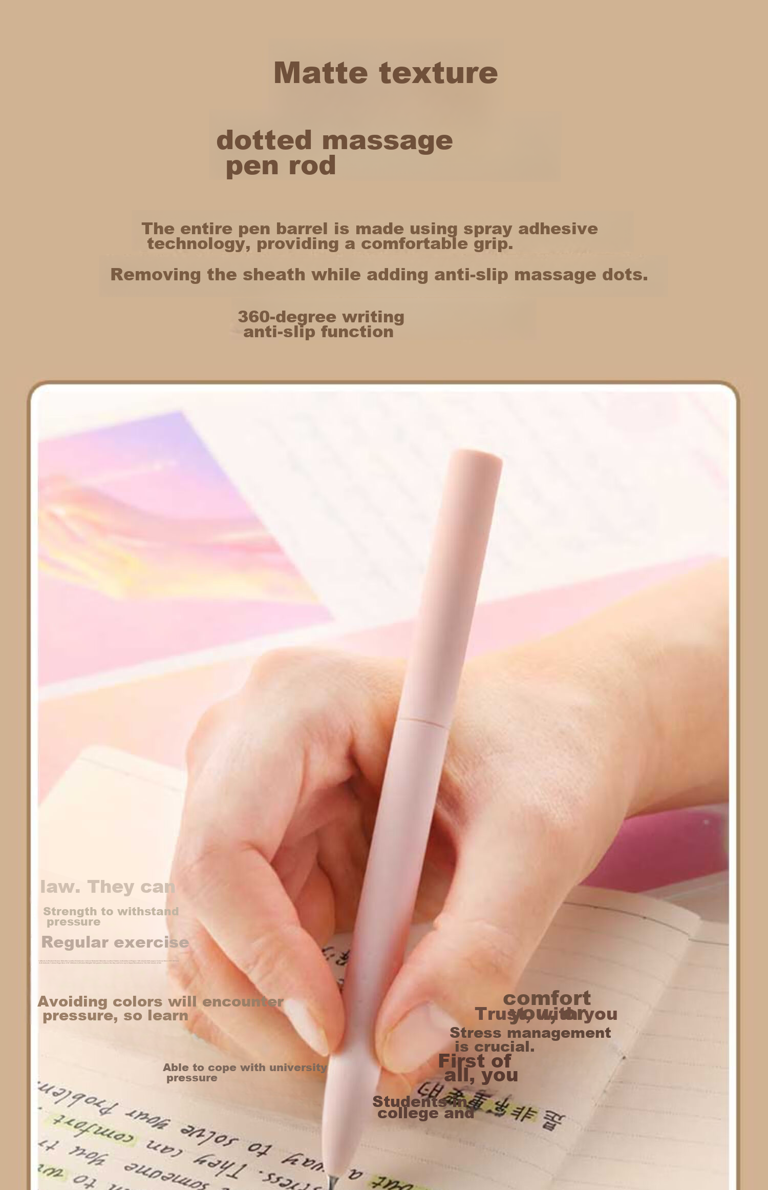 Yimulin Neutral Pen Fun Face-Changing Click Pen High-Value Stress-Relief Black Pen CS Dual Ball Quick-Dry Smooth Student Signature Pen 4-Pack + 10 Refills 15