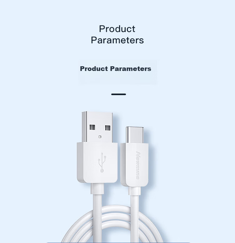 Newmine Type-C Data Cable USB-C Android Phone Charger Cable Compatible with Xiaomi 8/Huawei P30/MATE20/Honor V20 [Two-Pack] 9