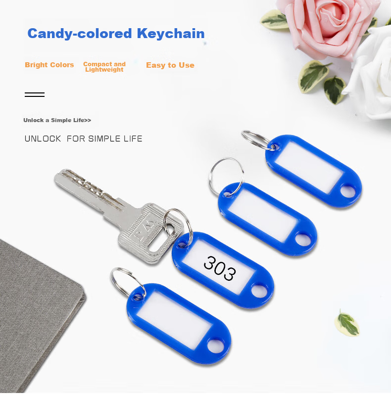 Befon Key Tag, Key Label, Keychain, Office Key Pendant, Office Supplies, Blue, 50 Pieces/box, 3C Digital Products, All-Net Low Price 2