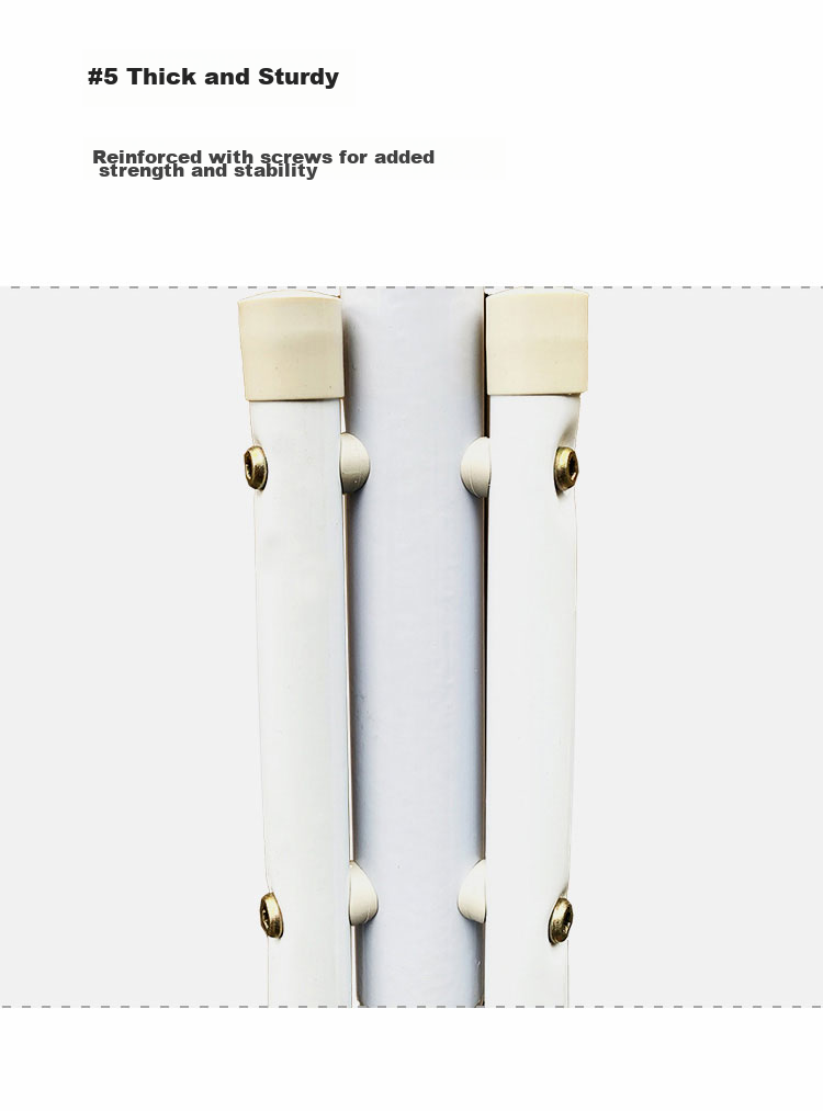 Anerya Iron Coat Rack, Floor-Standing Bedroom Clothes Hanger, Indoor Multi-Hook Garment Stand, Simple White Desig 12