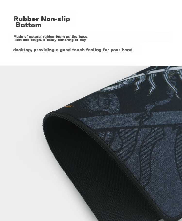 Rantopad HX-L Gaming Mouse Pad, Esports And Office Use Medium to Large Size Thickened Mouse Pad, Computer Laptop External Competition Gaming Mat, Mirror Surface 8