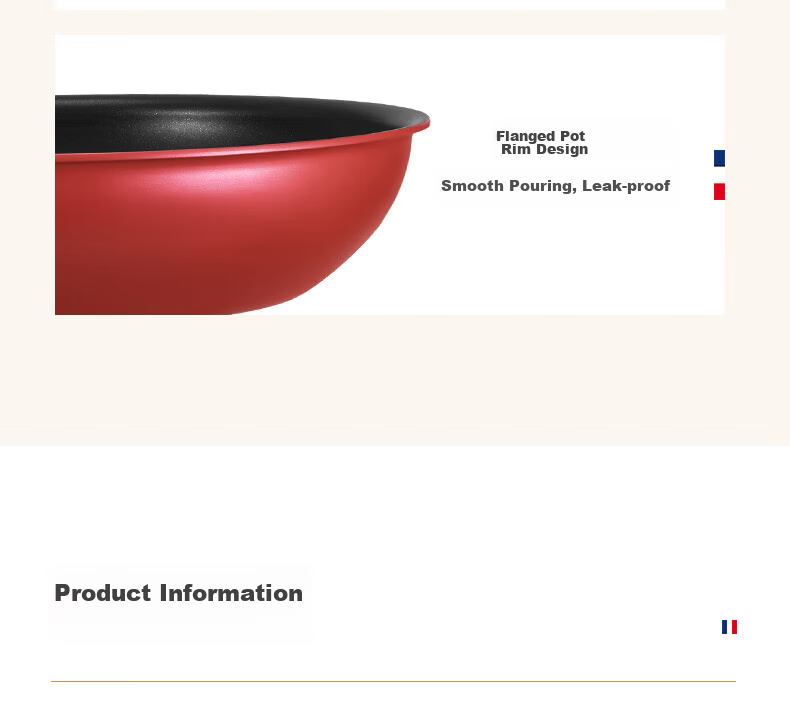 Tefal Non-Stick Wok, Flat Bottom Frying Pan, 28cm, Suitable for Induction Cookers, with Titanium 23