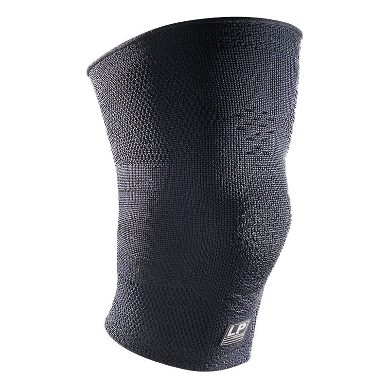 LP Competitive Sports Knee Brace for Badminton And Running, 3D Knitted Breathable Knee Protector, 176xt, Peach Pink, Size M