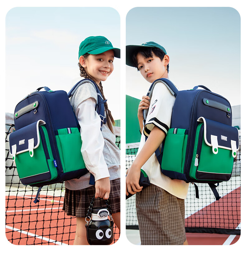 UEK Primary School Backpack, Lightweight And Spine-Protecting, for Girls And Children in Grades 3-6, British-Style Backpack, Deep Purple Color 6