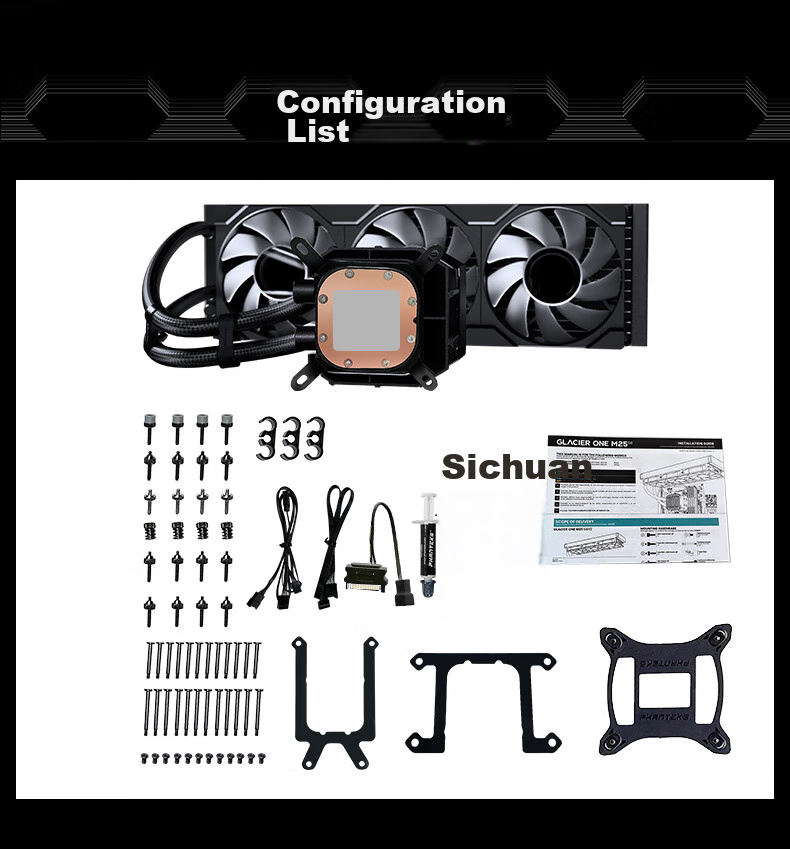 PHANTEKS Ice Spirit M25 White 360 V3 All-In CPU Liquid Cooler (Pre-Installed 3 ARGB Fans, Infinite Mirror, Simplified Cable Management, All-Metal Mounting Brackets) 14