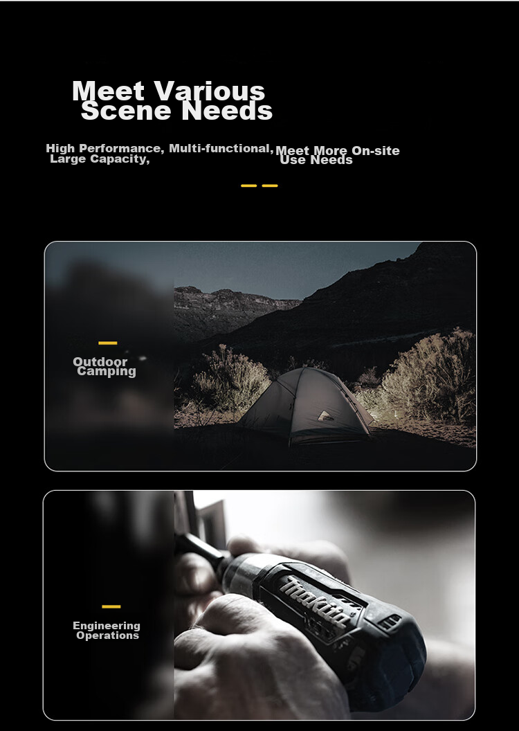 Shanlishi Tanchang 1200 Bright Yellow Multifunctional Emergency Rescue Flashlight, High-Intensity Long-Range Outdoor Searchlight, Handheld Lamp 3