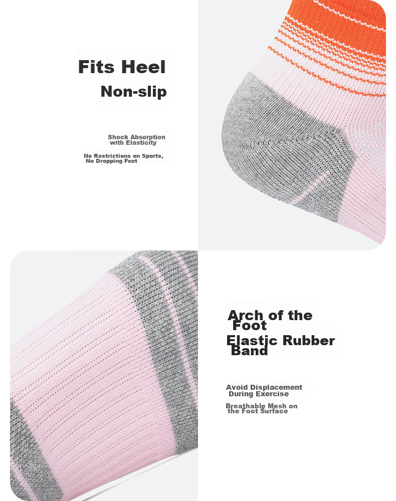 TFO Competition-Grade Outdoor Socks, Comfortable Breathable Mid-Calf Hiking Socks for Sports And Trekking, 2202402 Women's Light Pink 16