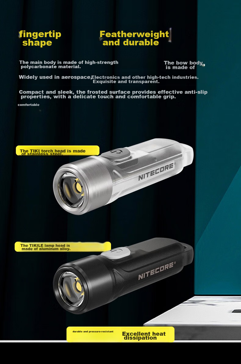 NITECORE TIKI UV Keychain Light, Ultraviolet Authentication, Rechargeable, Portable, Emergency LED Flashlight 4