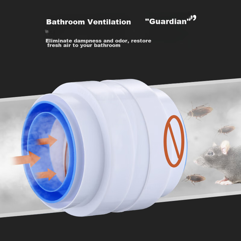 BSITN Bathroom Heater Duct Check Valve, Flue Ventilation Exhaust Fan B8104