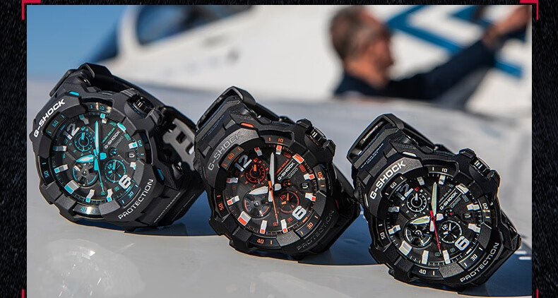 Casio Watch, G-SHOCK Aviation Series Shockproof And Water-Resistant Sports Watch, Gift for Boyfriend, GR-B300 21