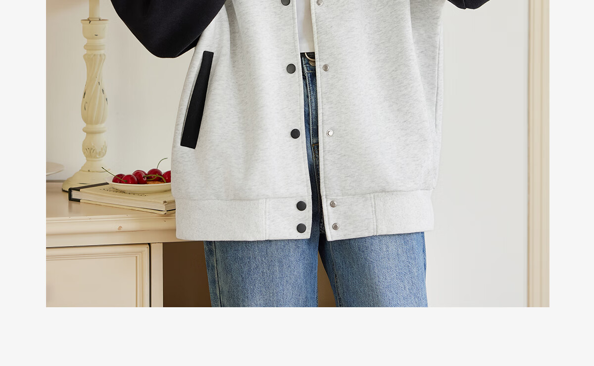 Halo Queen Women's Sweatshirt Jacket, Spring And Autumn Letter Baseball Shirt, Fashionable Casual Sports Top, New Product H143U2001 10