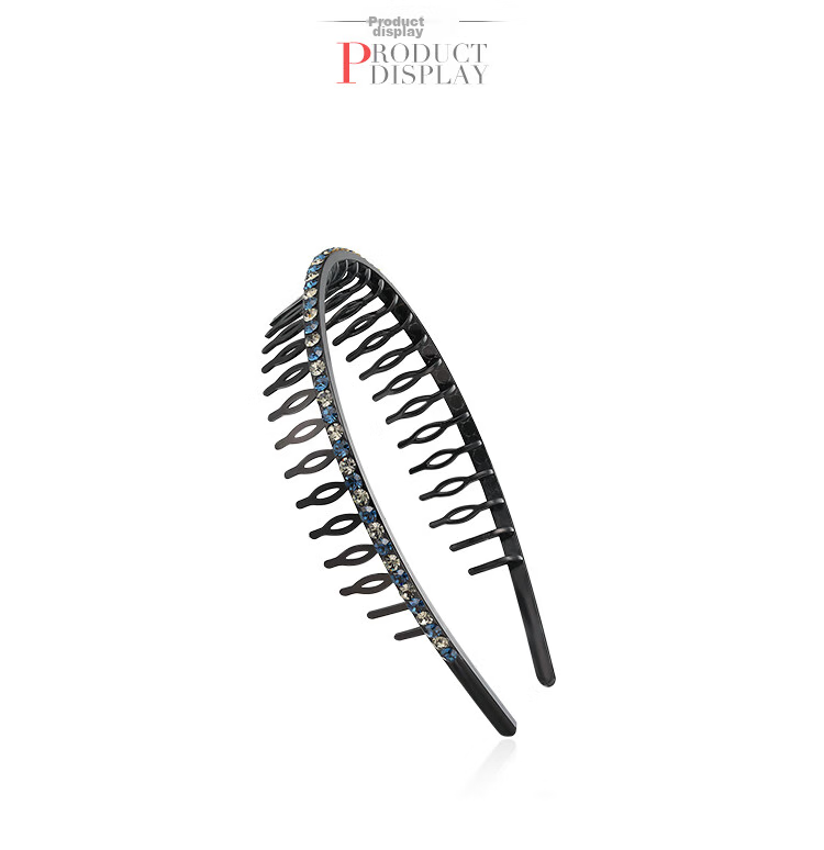 CHIMERA Elegant Rhinestone Headband, Simple Long-Toothed Wavy Hair Clip for Face Washing And Styling, Mid-Autumn Festival Gift 8
