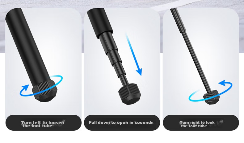 Youlanzi Ulanzi MT-63 Camera Reverse Folding Tripod, DSLR Climbing Outdoor Stand, Mini Portable Photography Tripod, 360° Pan Head, Detachable Center Colum 12